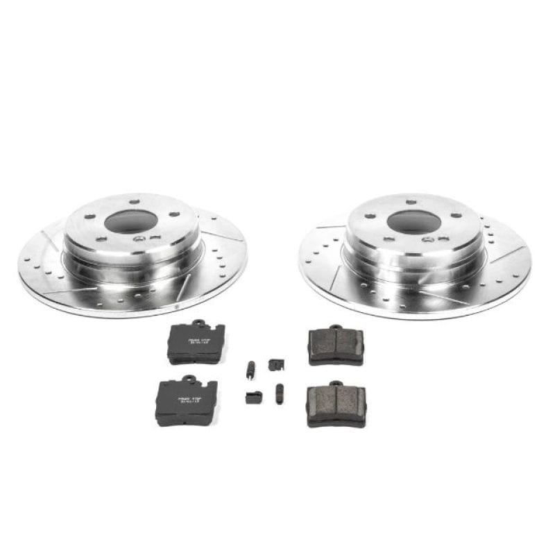 PowerStop — Z23 Daily Driver Carbon-Fiber Ceramic Brake Pad and Drilled & Slotted Rotor Kit