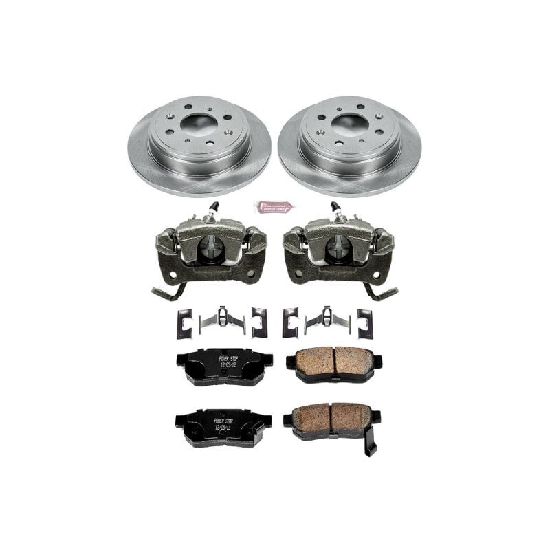 PowerStop — OE Stock Replacement Low-Dust Ceramic Brake Pad, Rotor and Caliper Kit