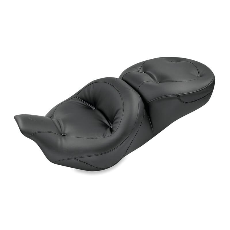 Mustang Motorcycle — Mustang 08-21 Harley Electra Glide,Rd Glide Rd King,Street Glide Std Touring 1PC Seat Regal - Black