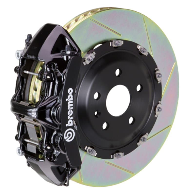 Brembo — Brembo 04-08 S4 (B6/B7) Front GT BBK 6 Piston Cast 365x34 2pc Rotor Slotted Type-1-Black