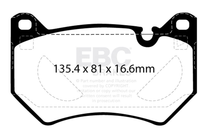 EBC — Redstuff Ceramic Low Dust Brake Pads