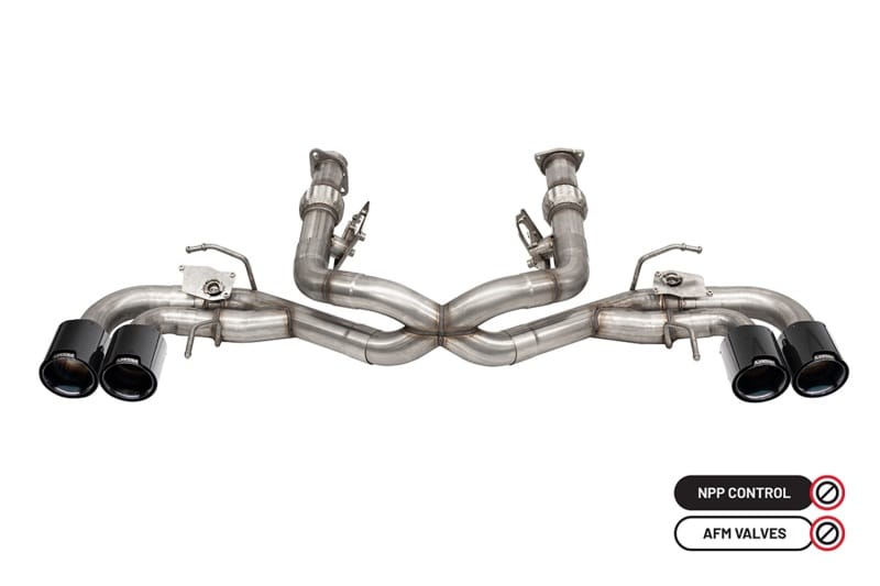 CORSA Performance — 3.0in. Muffler Delete Cat-Back Exhaust System with NPP Sound control with 4.5in.