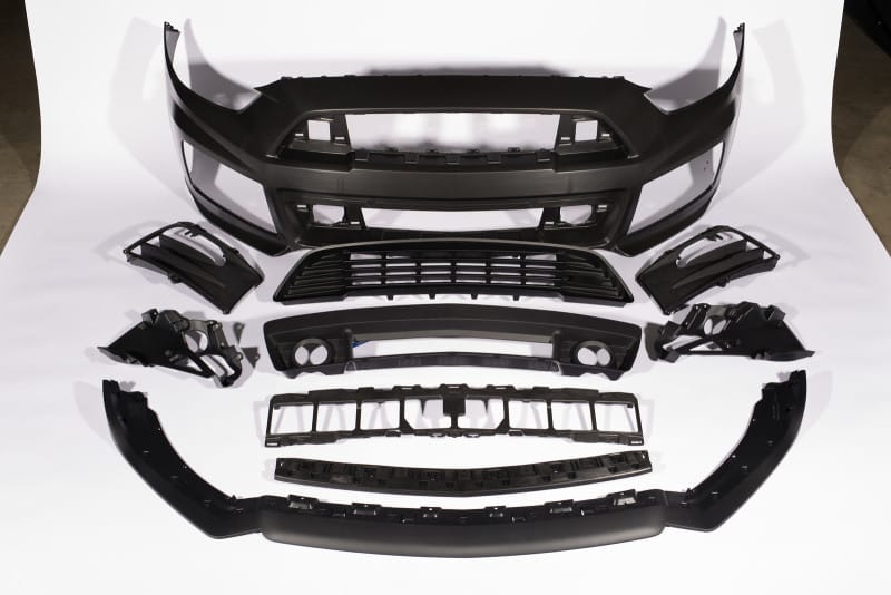 Roush — ROUSH 2015-2017 Mustang Complete Front Fascia Kit - Raw Unpainted