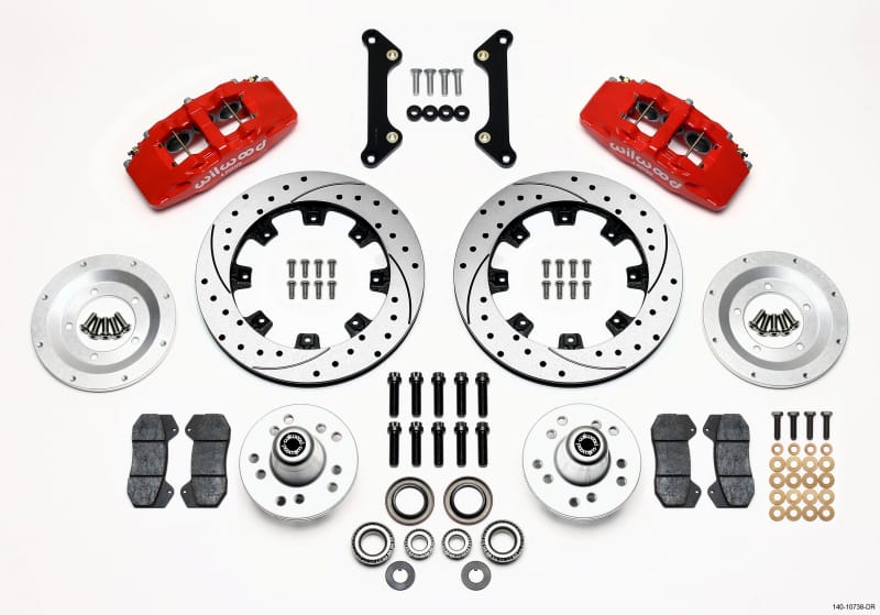 Wilwood — KIT,FRONT,CAMARO,70-78,DP6 12.19 ROTOR,DRILLED,RED