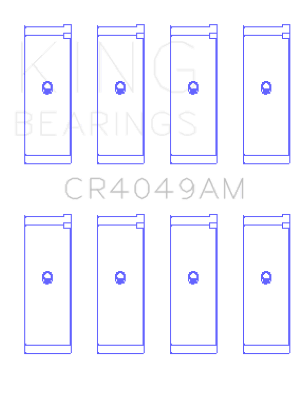 King Engine Bearings — CONNECTING ROD BEARING SET For MITSUBISHI 4G15, G15B, G4DJ