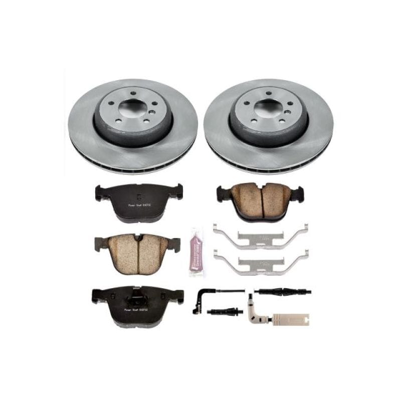 PowerStop — OE Stock Replacement Low-Dust Ceramic Brake Pad and Rotor Kit