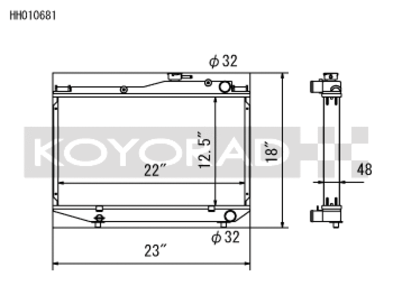 Koyo — Koyorad HH010681 Racing All Aluminum Radiator