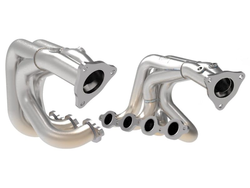 aFe — Twisted Steel 1-7/8 IN to 2-3/4 IN 304 Stainless Headers w/ Brushed Finish