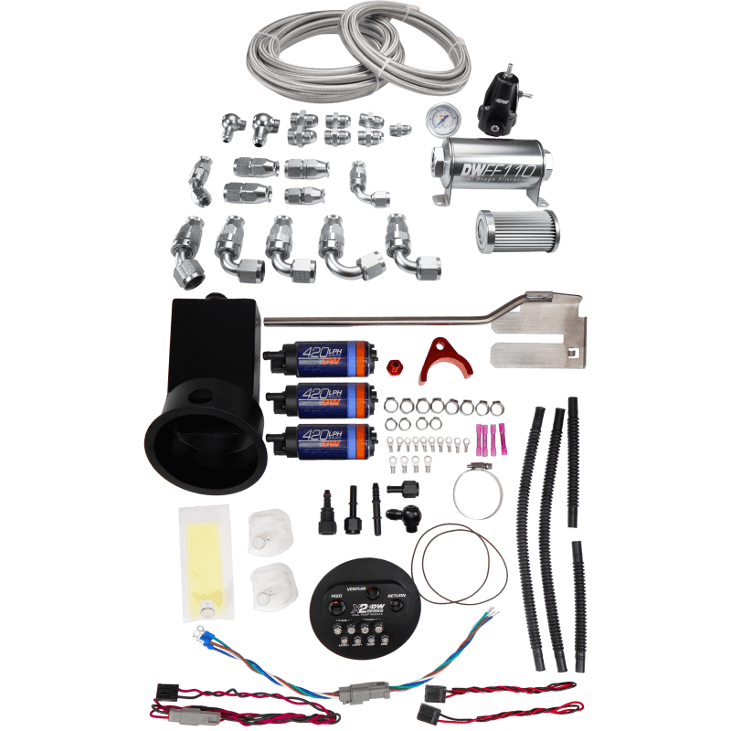 DeatschWerks — Nissan Silvia and Skyline X2 Surge Module + DW420 Pumps + PTFE Plumbing Kit