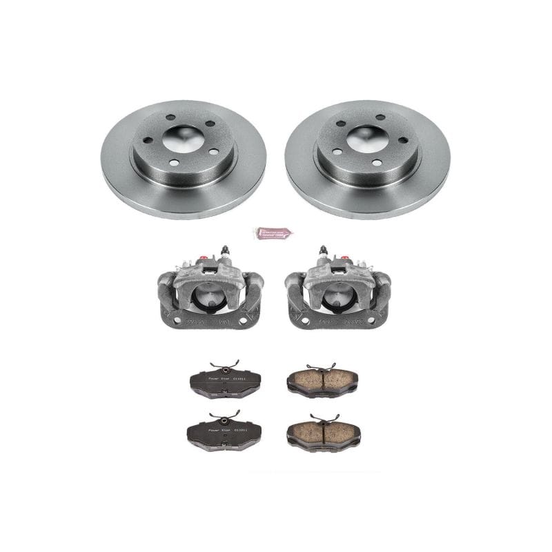 PowerStop — OE Stock Replacement Low-Dust Ceramic Brake Pad, Rotor and Caliper Kit