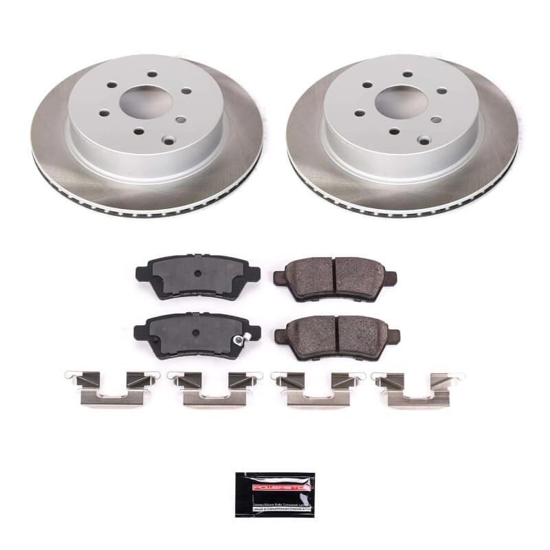 PowerStop — Semi-Coated Rotor and Low-Dust Ceramic Brake Pad Kit