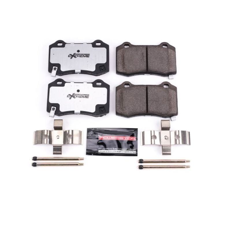 PowerStop — PowerStop - Z26 Performance Carbon-Fiber Ceramic Brake Pads with Hardware Kit