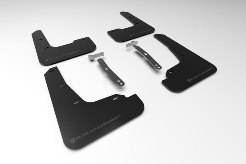 Rally Armor — Black Mud Flap/Grey Logo