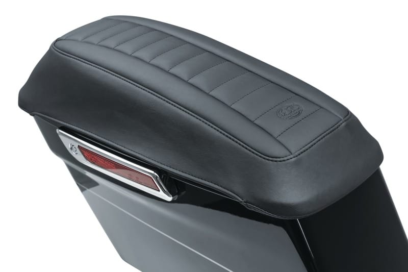 Mustang Motorcycle — Mustang 08-21 Harley FL Touring Saddlebag Lid Covers Deluxe - Black