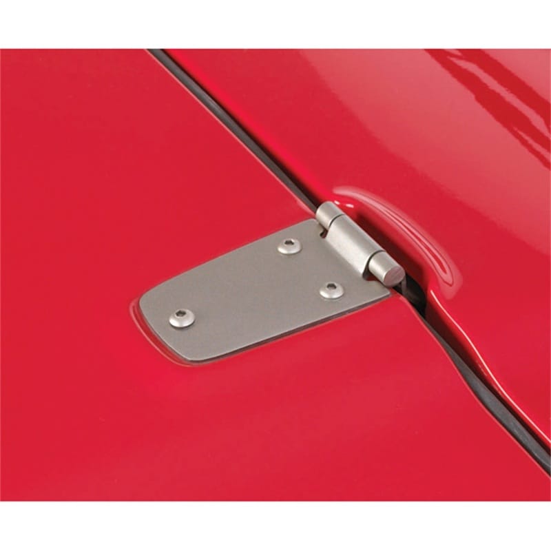 Rugged Ridge — Hood Hinge Kit, Satin Stainless Steel; 98-06 Jeep Wrangler TJ
Hood Hinge