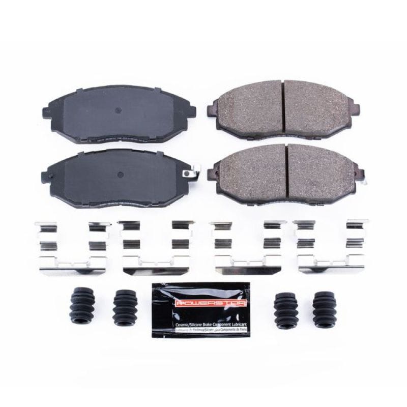 PowerStop — PowerStop - Z23 Daily Driver Carbon-Fiber Ceramic Brake Pads with Hardware Kit