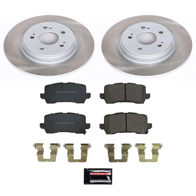 PowerStop — Semi-Coated Rotor and Low-Dust Ceramic Brake Pad Kit