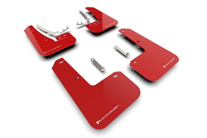 Rally Armor — Red Mud Flap/White Logo