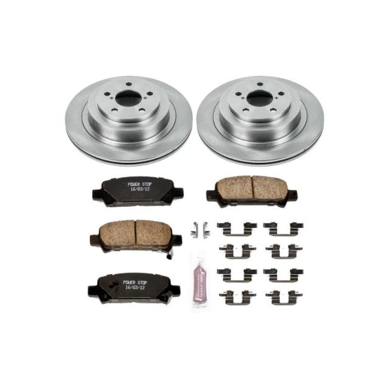 PowerStop — OE Stock Replacement Low-Dust Ceramic Brake Pad and Rotor Kit