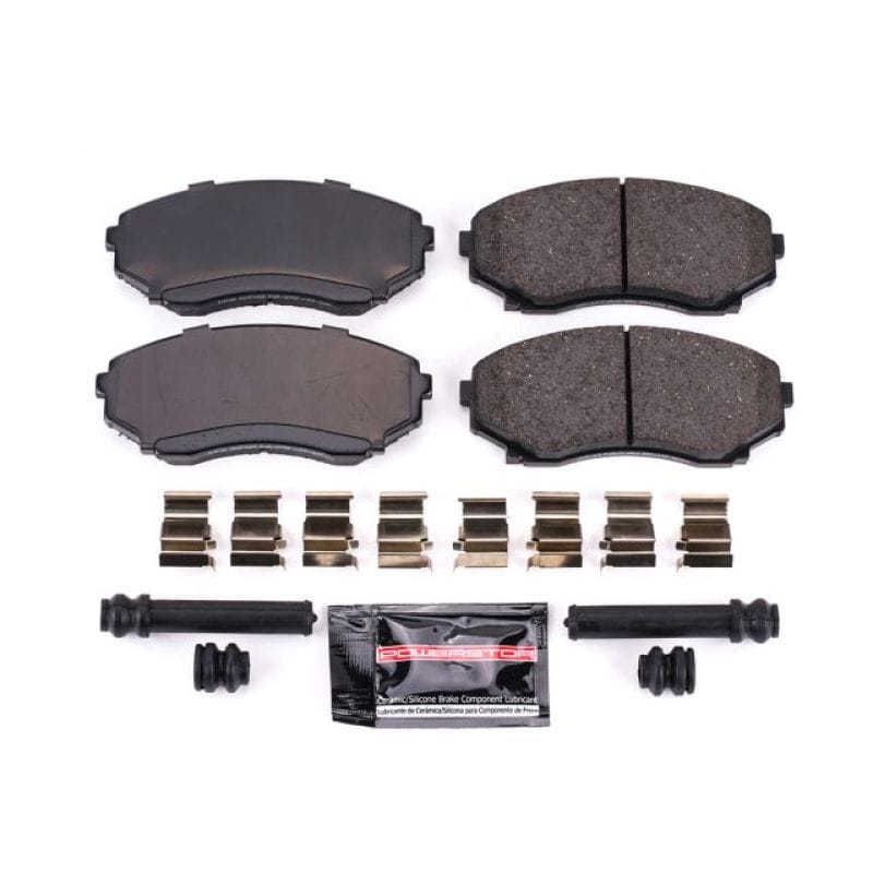 PowerStop — PowerStop - Z23 Daily Driver Carbon-Fiber Ceramic Brake Pads with Hardware Kit