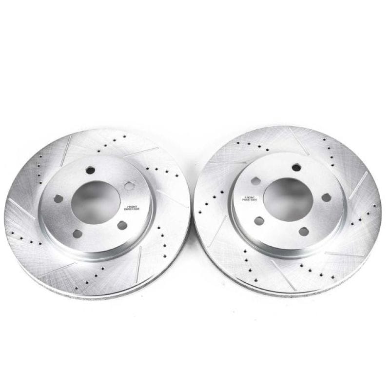 PowerStop — PowerStop Evolution Performance Drilled, Slotted & Plated Brake Rotor Pair