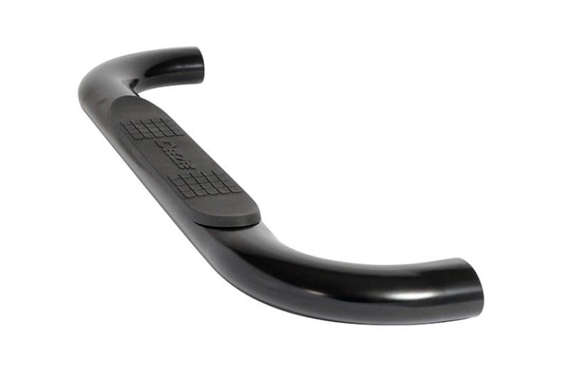 Dee Zee — Textured Black Steel Side Steps 4 in. Oval Cab Length