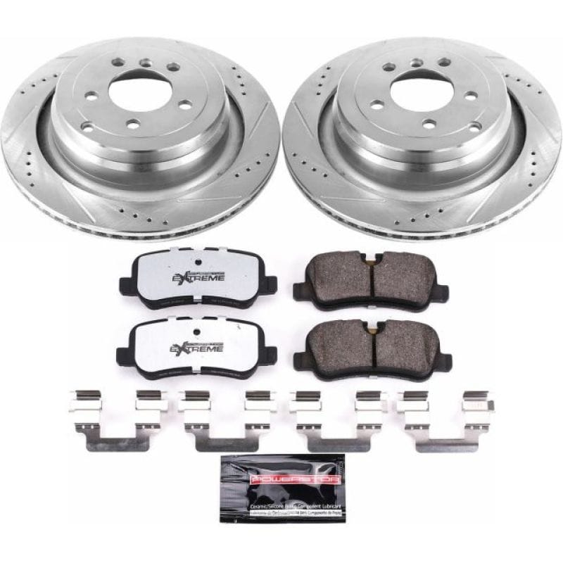PowerStop — Z36 Truck and SUV Carbon-Fiber Ceramic Brake Pad and Drilled & Slotted Rotor Kit