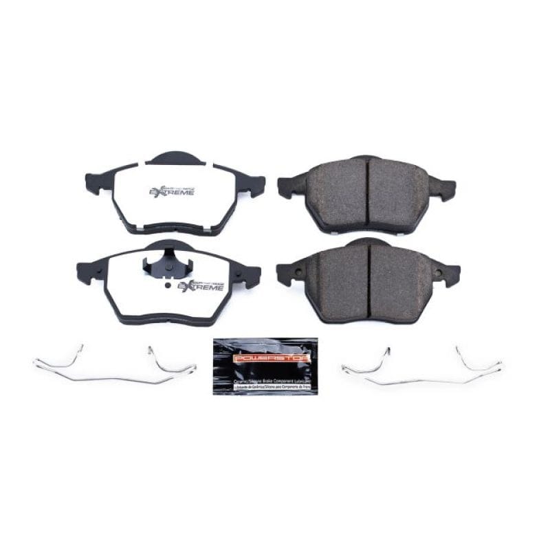 PowerStop — PowerStop - Z26 Performance Carbon-Fiber Ceramic Brake Pads with Hardware Kit