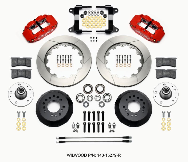 Wilwood — KIT,FRONT,CAMARO 82-92,FNSL6R,14.00 ROTOR,RED,W/LINES