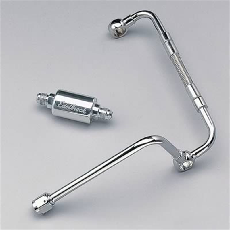 Edelbrock — Edelbrock Dual Feed Line/Thunder Series Carb w/ Polished Fuel Filter
KIT PARTS