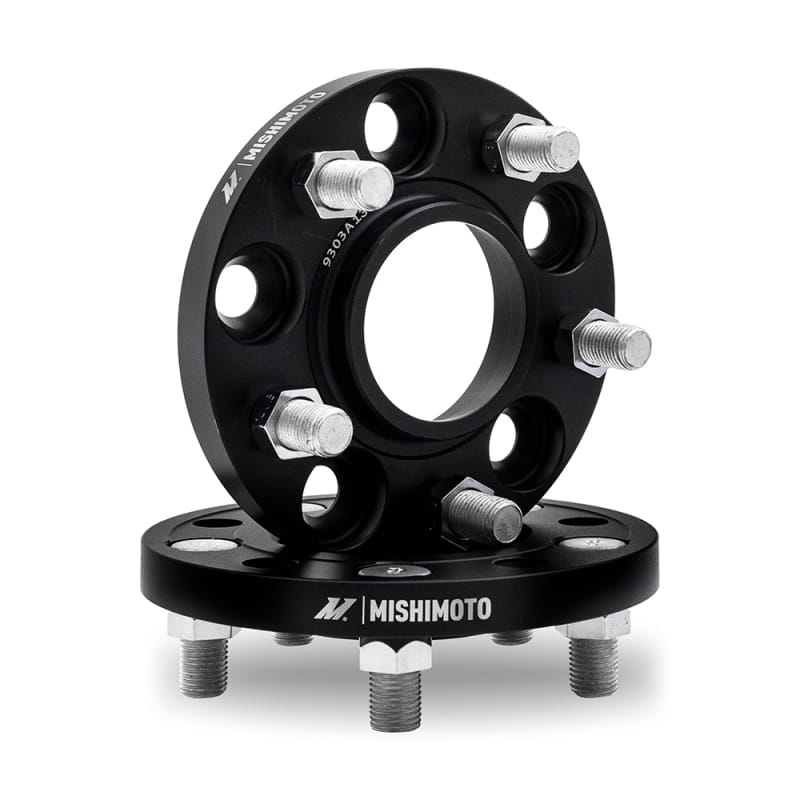 Mishimoto — Wheel Spacers, Black, 5x114.3, 60.1 Center Bore, M12x1.5 20mm