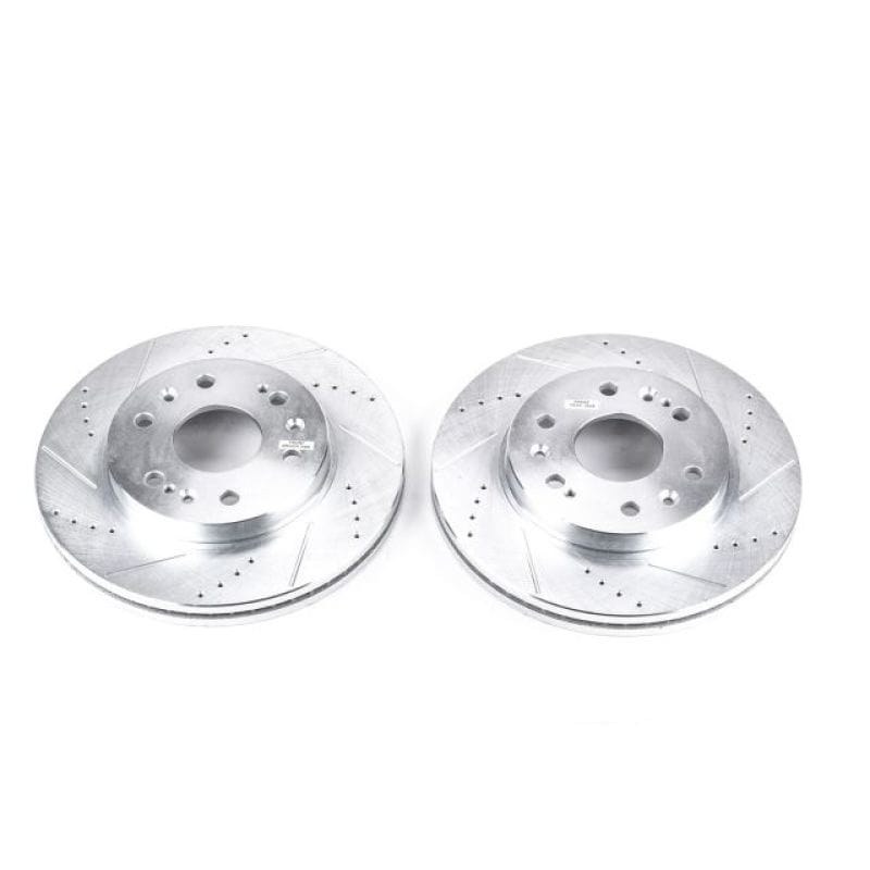 PowerStop — PowerStop Evolution Performance Drilled, Slotted & Plated Brake Rotor Pair