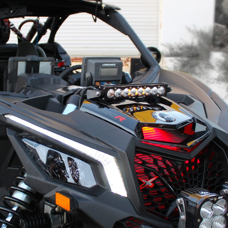 Baja Designs — Baja Designs Can-Am X3 Shock Mount Kit w/10in S8 Light Bar - Amber
