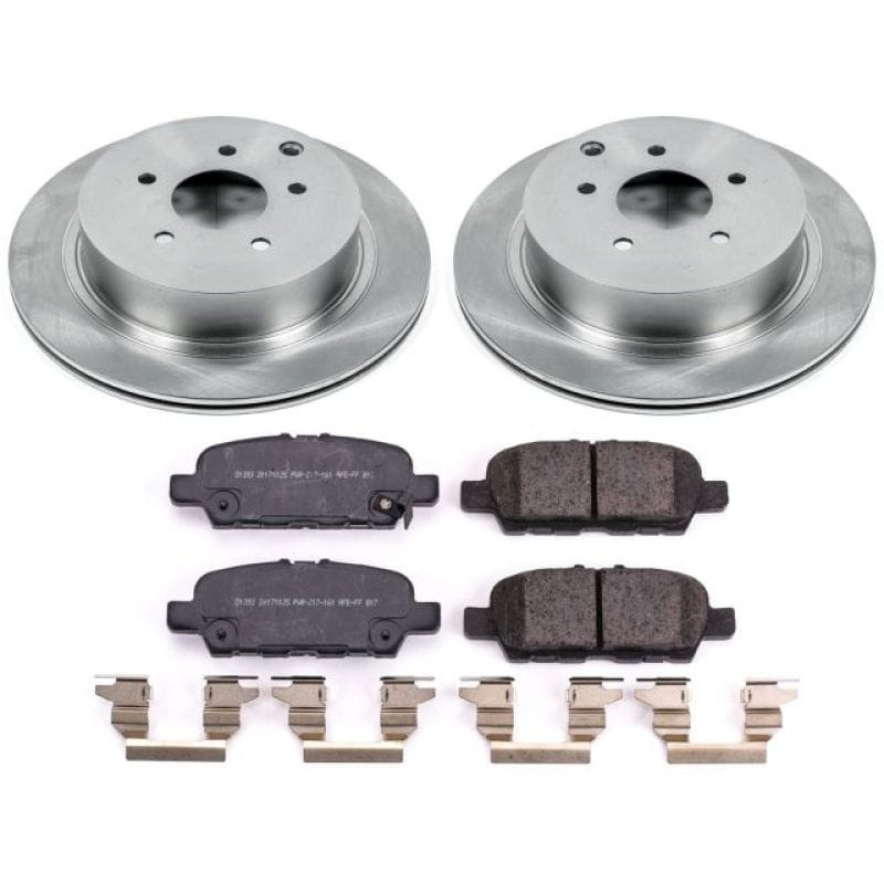 PowerStop — OE Stock Replacement Low-Dust Ceramic Brake Pad and Rotor Kit