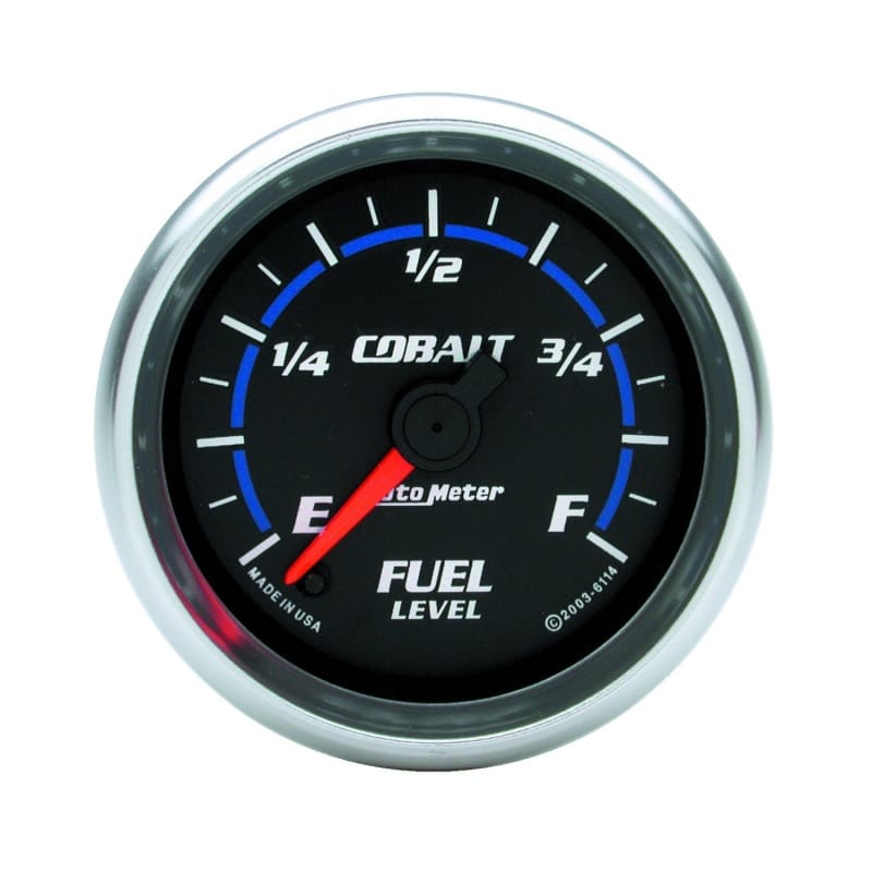 AutoMeter — GAUGE, FUEL LEVEL, 2 1/16", 0-280O PROGRAMMABLE, COBALT