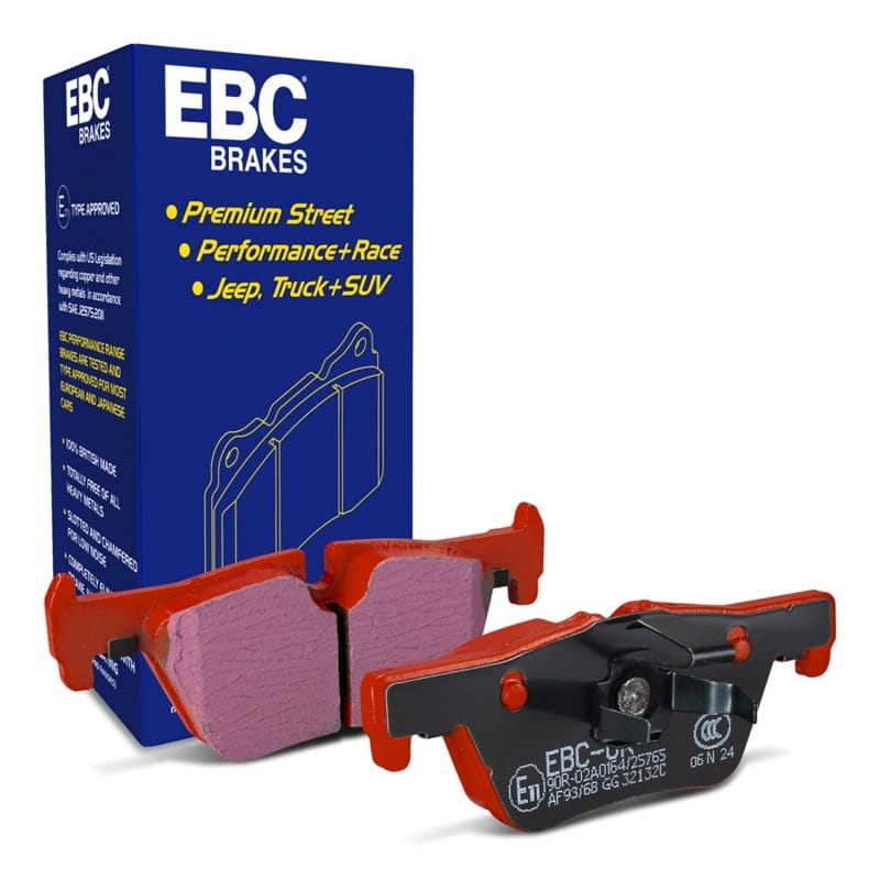 EBC — EBC 14+ BMW 228 Coupe 2.0 Turbo ATE calipers Redstuff Rear Brake Pads
Disc Brake Pad