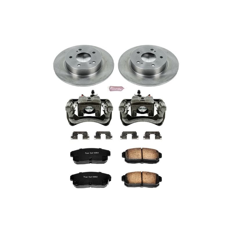 PowerStop — OE Stock Replacement Low-Dust Ceramic Brake Pad, Rotor and Caliper Kit