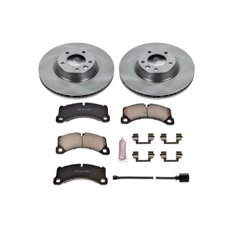 PowerStop — OE Stock Replacement Low-Dust Ceramic Brake Pad and Rotor Kit