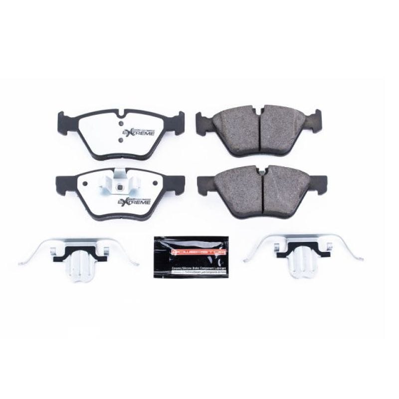 PowerStop — PowerStop - Z26 Performance Carbon-Fiber Ceramic Brake Pads with Hardware Kit