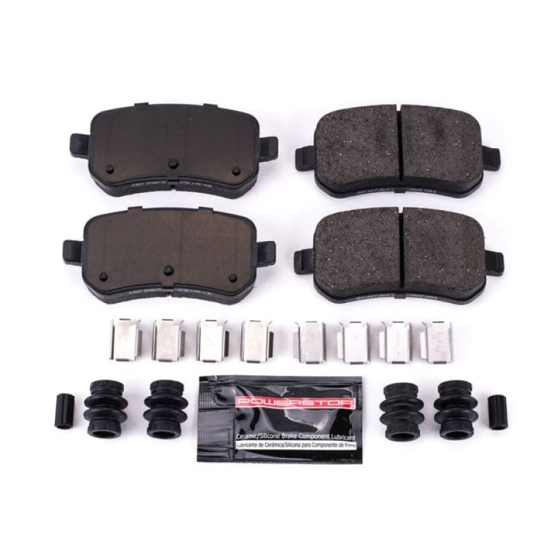 PowerStop — PowerStop - Z23 Daily Driver Carbon-Fiber Ceramic Brake Pads with Hardware Kit