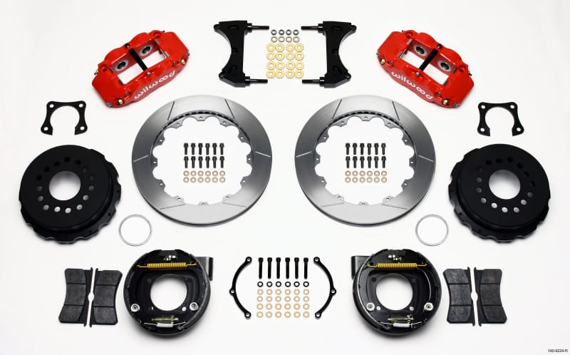 Wilwood — KIT,REAR,OLDS/PONT,2.81 OFFSET,FNSL4R 13.00 ROTOR,RED