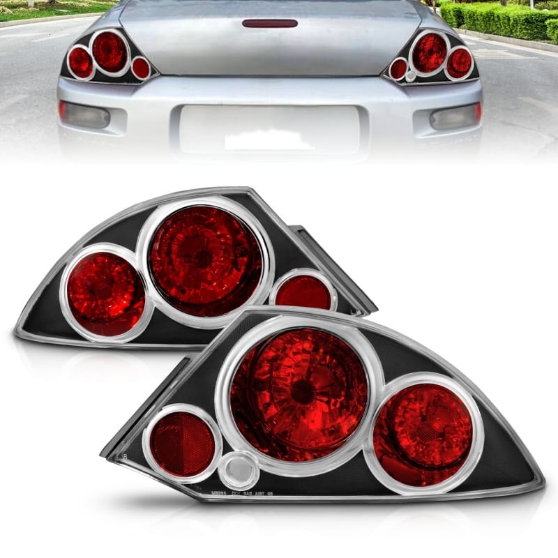 ANZO — ANZO 2000-2005 Mitsubishi Eclipse Taillights Black
TailLightSet