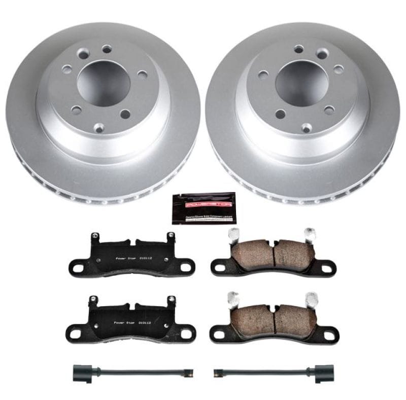 PowerStop — Genuine Geomet Coated Rotor and Carbon-Fiber Ceramic Brake Pad Kit