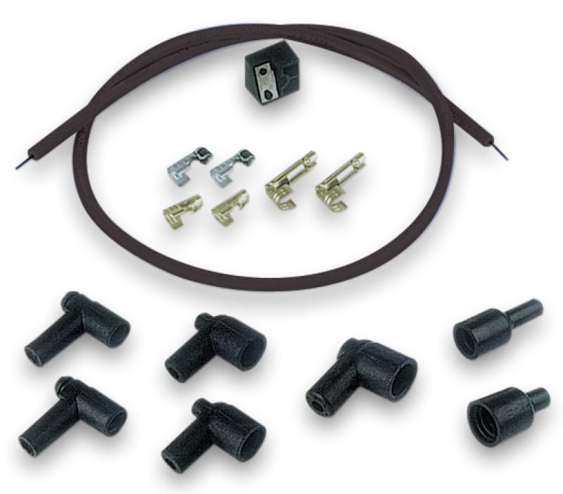 Moroso — Moroso Ignition Coil Wire Kit - Blue Max - Spiral Core - 8mm - 3ft - Black