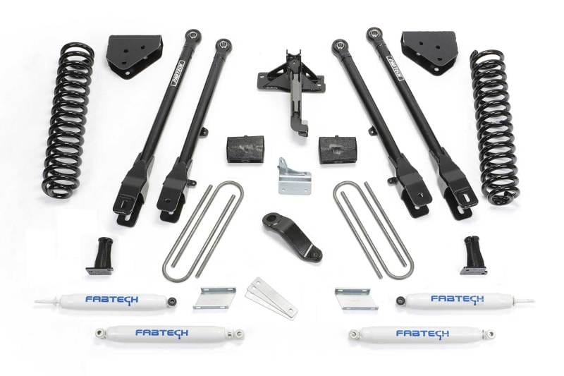 Fabtech — 6" 4LINK SYS W/COILS & PERF SHKS 2011-13 FORD F450/550 4WD 10 LUG
4 Link Lift System