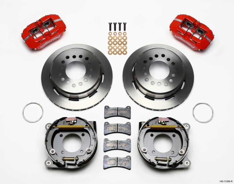 Wilwood — KIT,REAR,DISC/DRUM,12 BOLT,2.75/2.81 OFF 1PC 11.00,RED