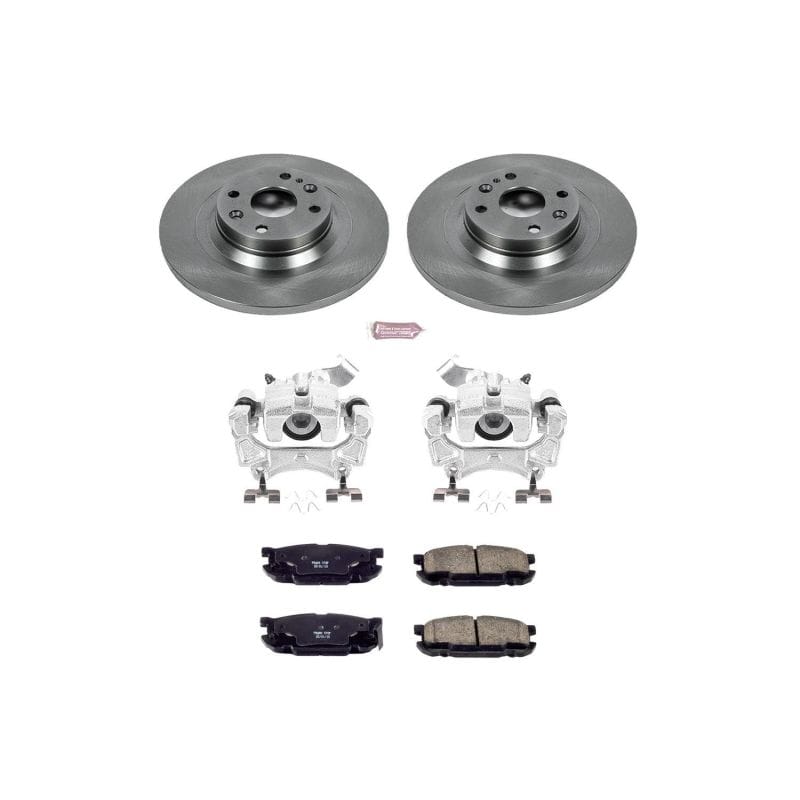 PowerStop — OE Stock Replacement Low-Dust Ceramic Brake Pad, Rotor and Caliper Kit