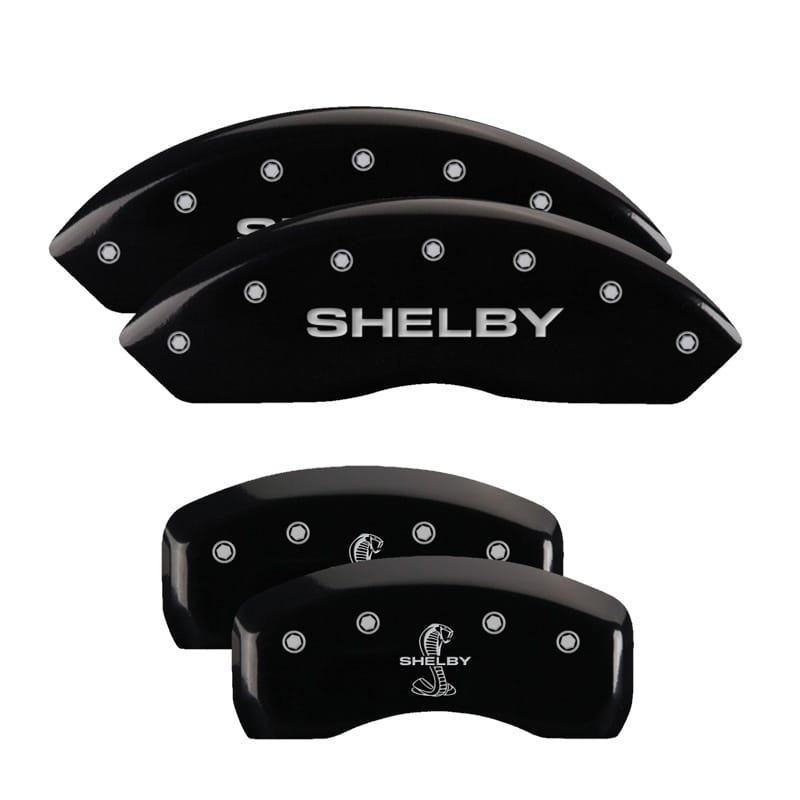 MGP — Set Of 4 Caliper Covers, Engraved Front: Shelby - Engraved Rear: Tiffany Snake B