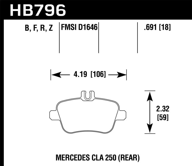 Hawk Performance — HPS 5.0 Disc Brake Pad