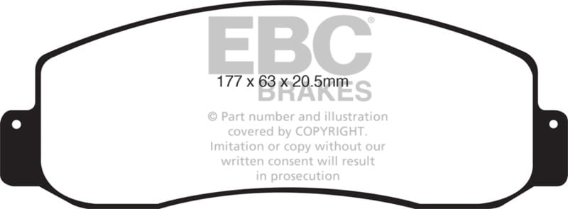 EBC — EBC 05-07 Ford F250 (inc Super Duty) 5.4 (2WD) Ultimax2 Front Brake Pads
Disc Brake Pad